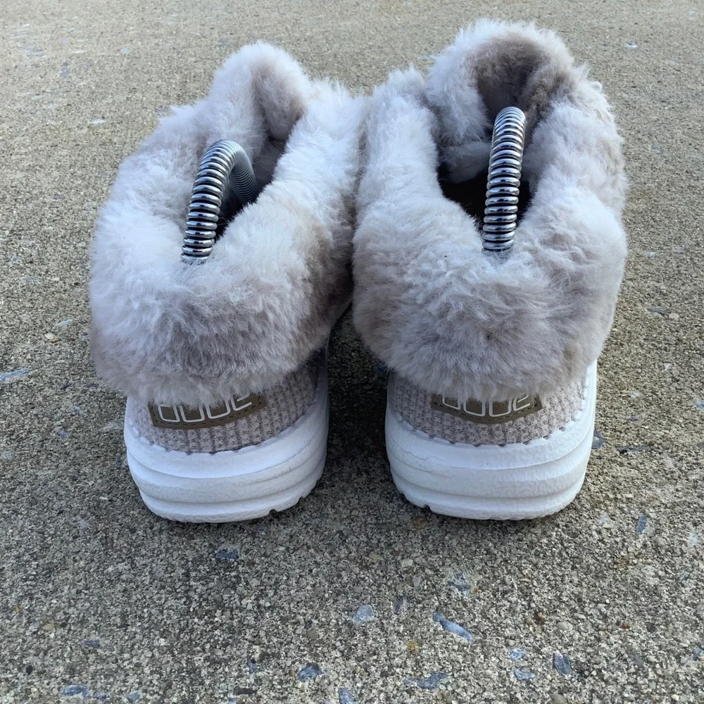 Hey Dude Britt Youth Coffee Dye Faux Fur Lined Ankle Boots Size Y4 L5 EU 36